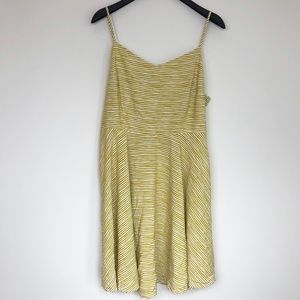 OLD NAVY Yellow Striped Spaghetti Strapped Dress